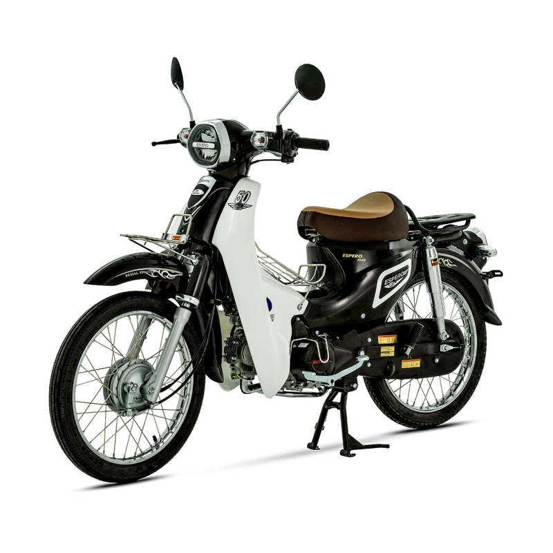 Detech Espero Plus 2 - mẫu xe máy cub 50cc cho học sinh nữ cấp 3 mang vẻ đẹp hoài cổ pha lẫn hiện đại