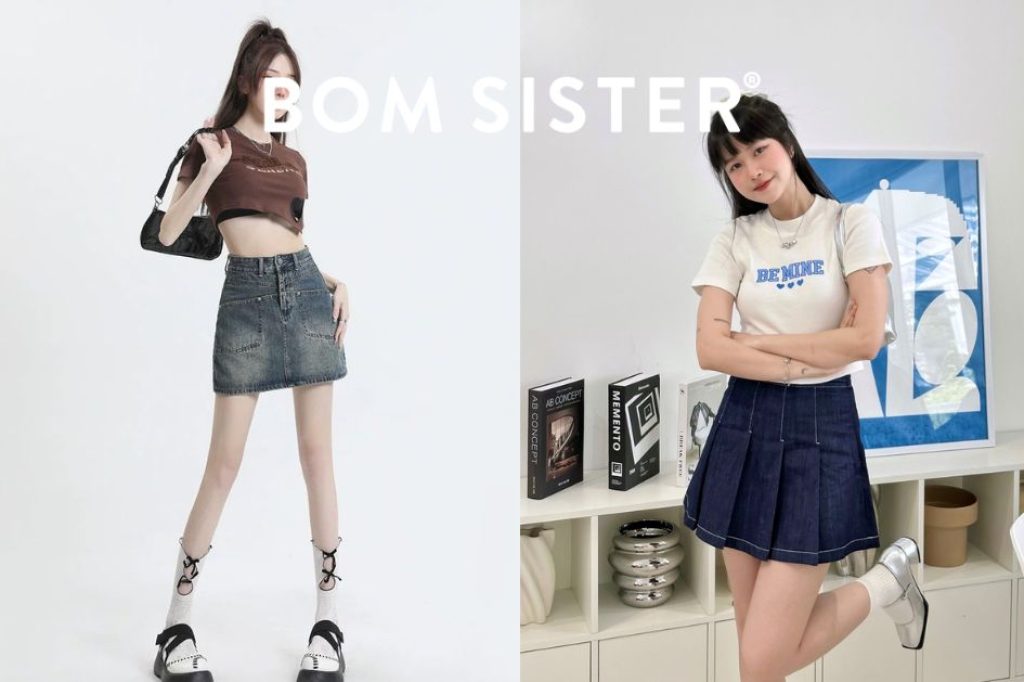 Croptop/ babytee kết hợp cùng chân váy jean dáng ngắn