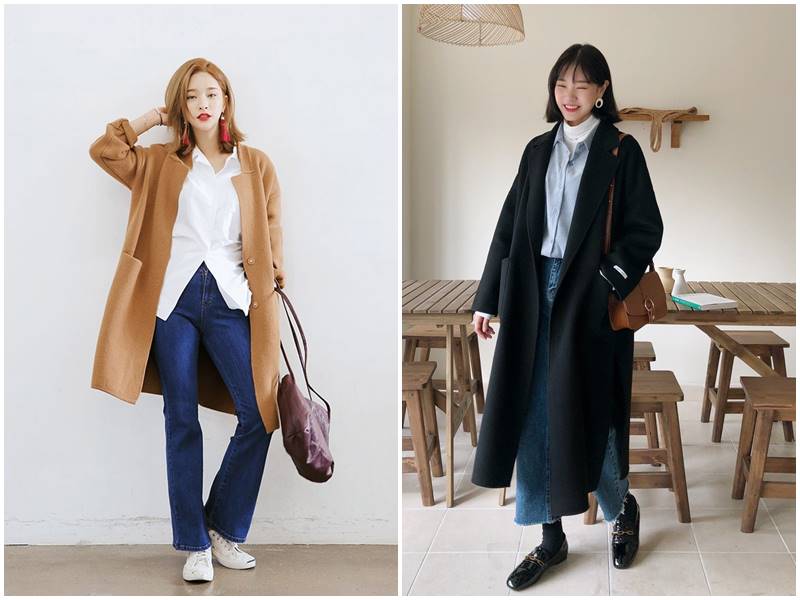 phối đồ với quần ống loe cho người thấp lùn