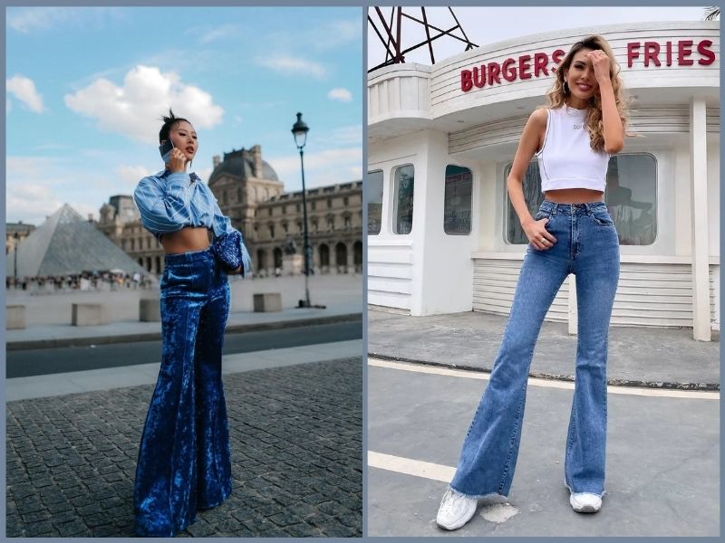 cách phối đồ với quần ống loe sang chảnh