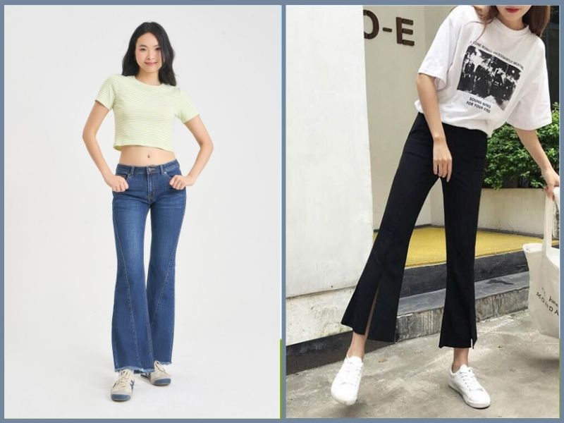 Quần ống loe mặc với áo gì? 15 cách phối sang chảnh cho nàng