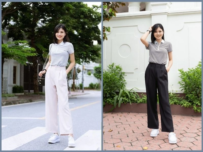 quần tây áo thun nữ