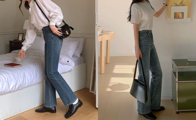 Quần ống rộng phối với giày gì trending 2024?