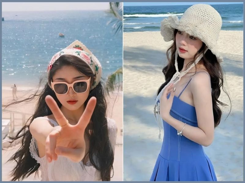 tạo dáng đi biển cho nữ