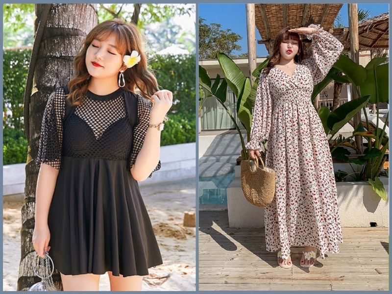 cách tạo dáng đi biển cho người béo