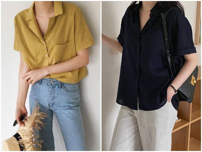 áo sơ mi nữ tay ngắn