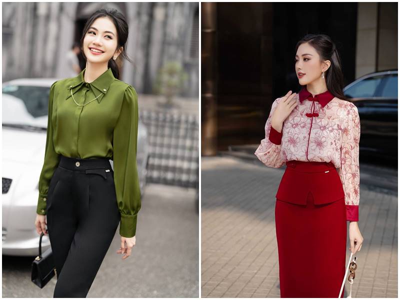 áo sơ mi tay phồng