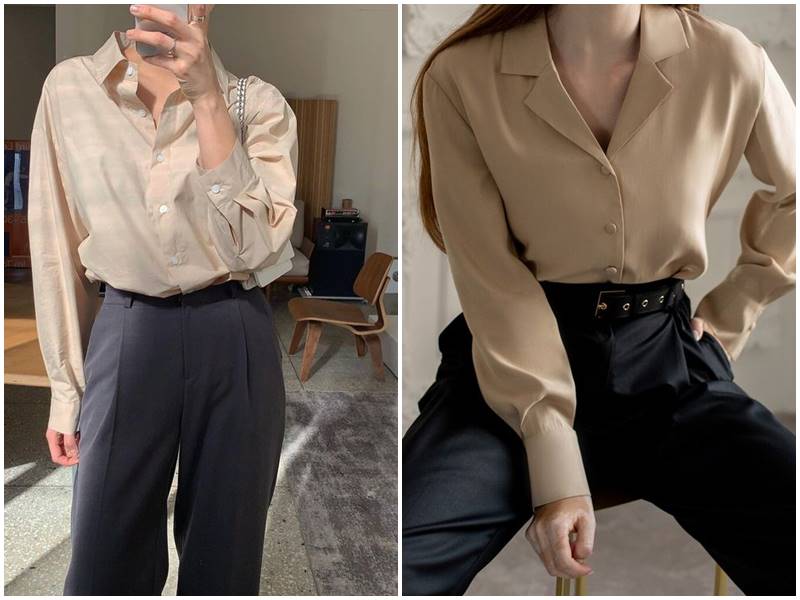 áo sơ mi nữ quần suit