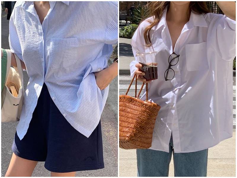 áo sơ mi quần short