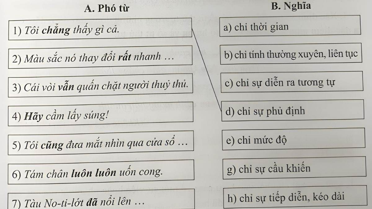 Bài tập tham khảo về phó từ