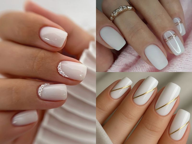 nail trắng sữa