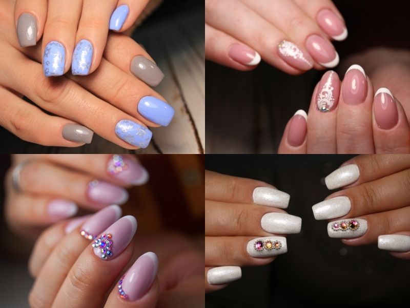 Top 40+ màu nail cho da ngăm đen sáng da, cực nổi bật