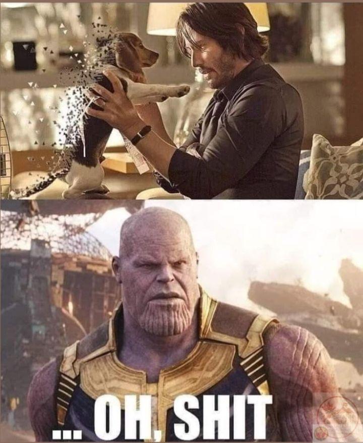 Khoảnh khắc gắn liền với Thanos nay trở thành chất liệu gây cười thú vị