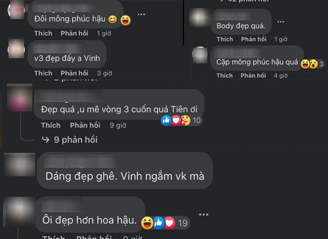 Bên dưới phần bình luận, nhiều fan để lại bình luận khen ngợi vóc dáng nuột nà, chẳng thua Hoa hậu của bà xã Công Vinh.