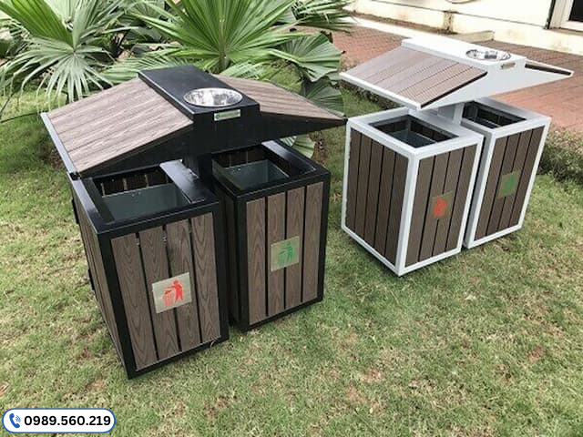 thung rac ngoai troi 12