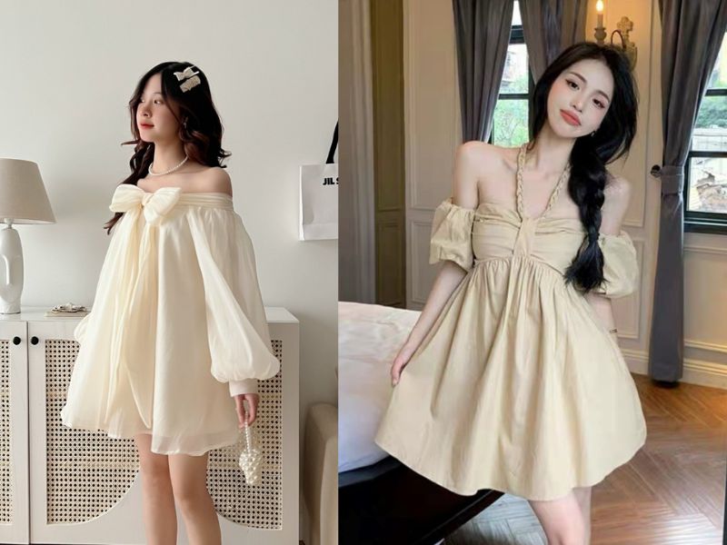 babydoll mặc với quần gì