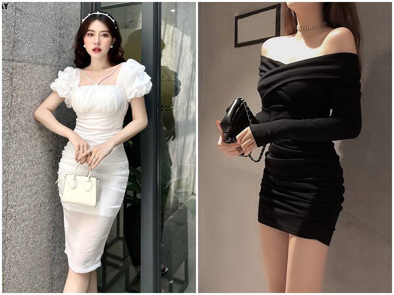 đầm body đơn giản