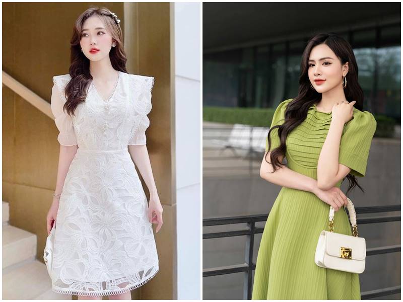 đầm váy dự tiệc đơn giản 2