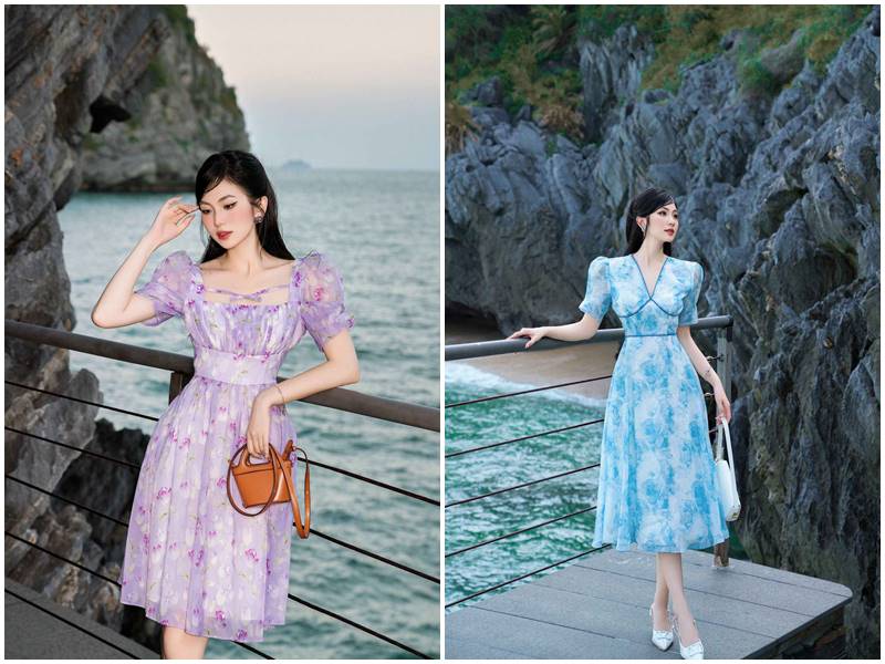 đầm maxi dự tiệc đơn giản