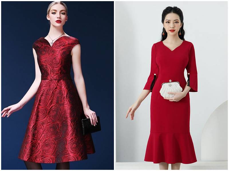 áo đầm trung niên tuổi 50