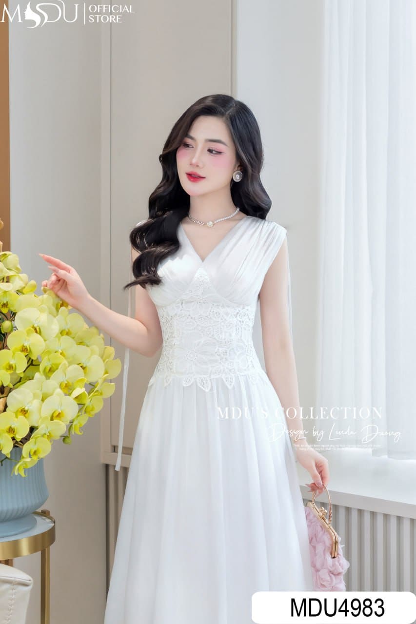 Váy Dự Tiệc màu Trắng