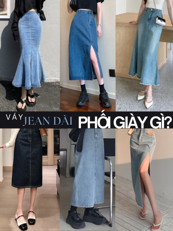 Chân váy denim + sơ mi: Cặp đôi hack tuổi vi diệu cho nàng công sở tuổi 30