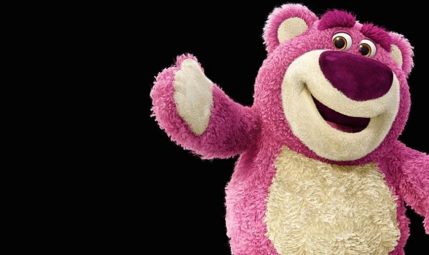 Hình nền gấu dâu vẽ dễ thương cho máy tính