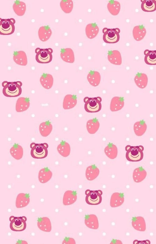 Hình nền trang trí nhiều gấu dâu cho iPad