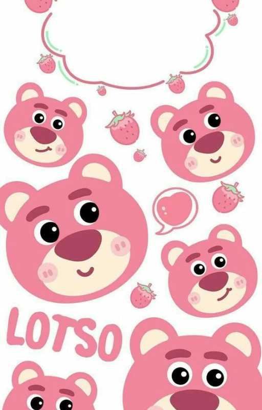 Hình nền trang trí nhiều gấu dâu cho máy tính bảng