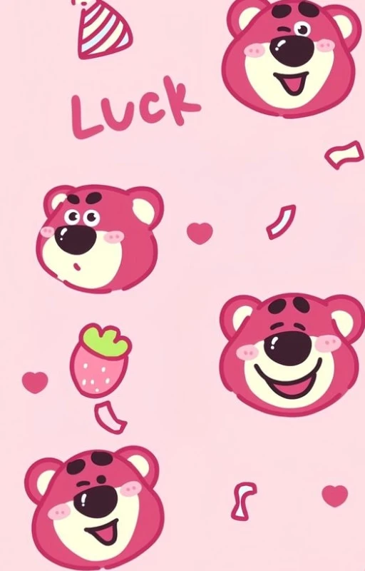 Hình nền trang trí nhiều gấu dâu siêu cute