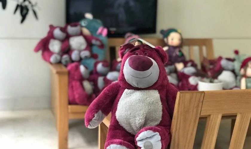 Ảnh gấu dâu Lotso cute ngoài đời