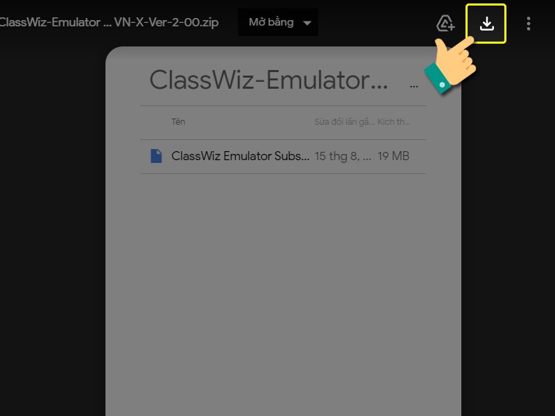 Chọn tải xuống