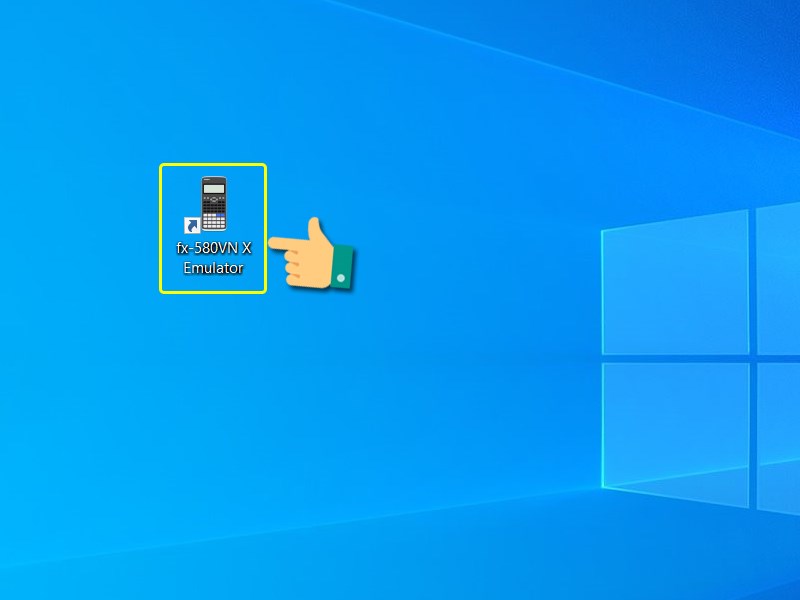 Nhấn vào icon phần mềm
