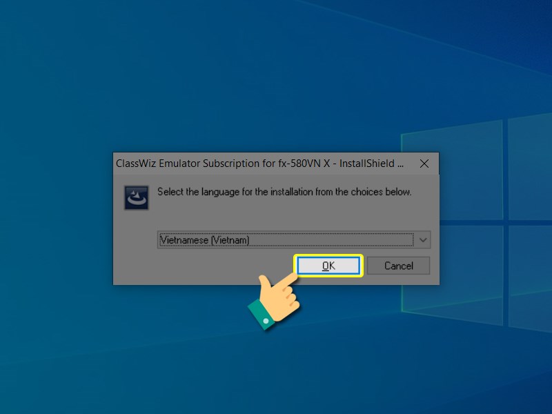 Tiếp tục cài đặt