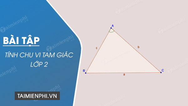 Bài tập tính chu vi tam giác lớp 2