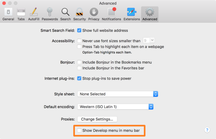 Chọn Kết nối trình kiểm tra web