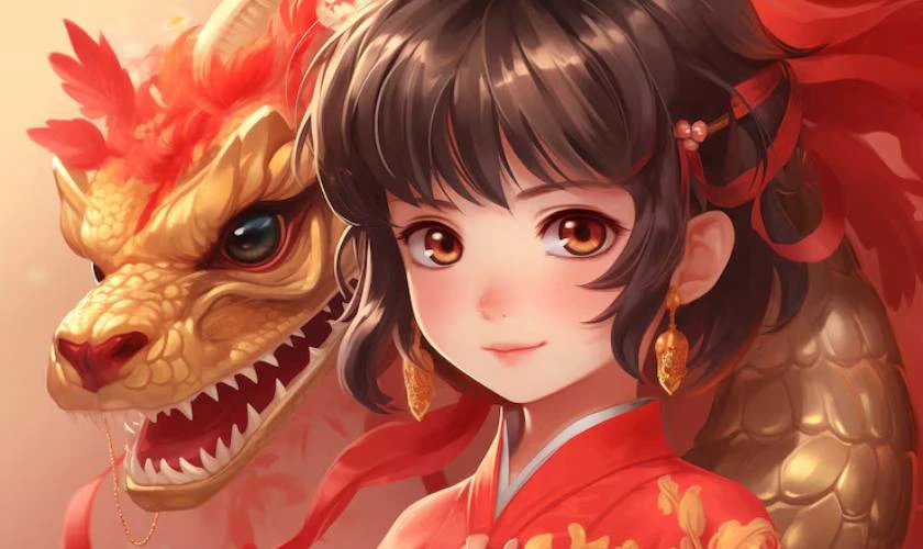 Hình nền máy tính phong cách chibi nhẹ nhàng