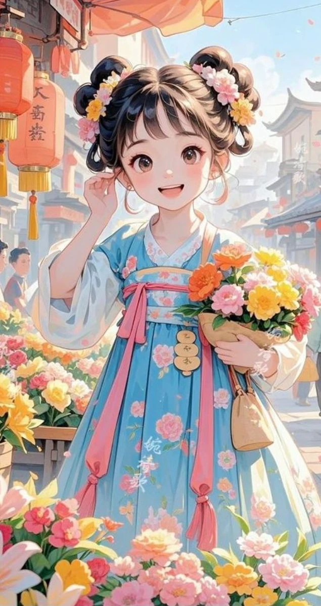 Hình nền cô gái trong hoa xuân