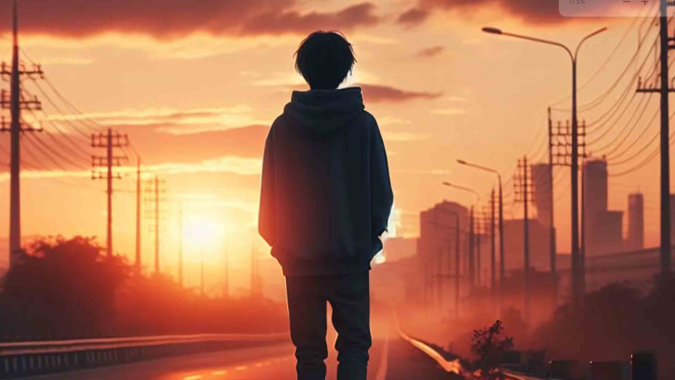 phong canh anh hoang hon buon anime 2560px 1440px 2k 5