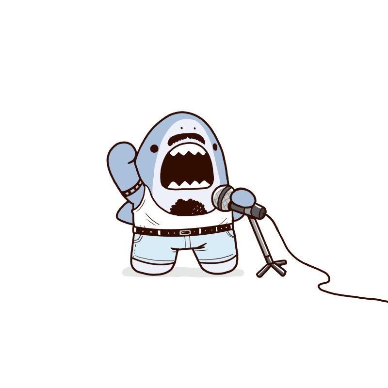 hình nền cá mập cute