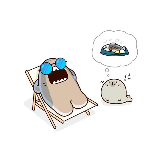 hình cá mập cu te