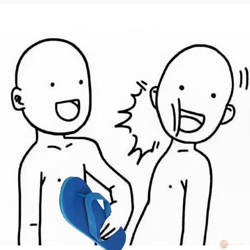 Bộ meme cầm dép siêu hài, phang dép vả mặt bốp bốp