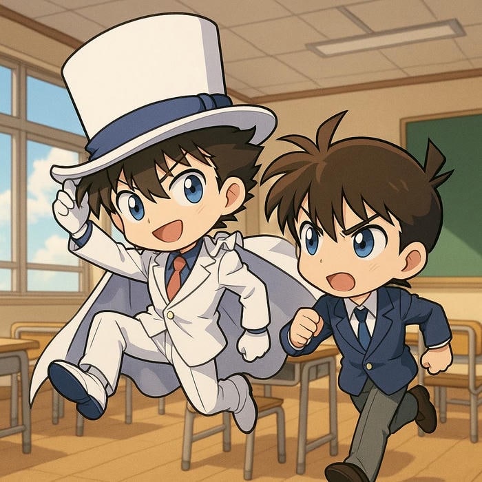 conan chibi cực yêu dễ mến