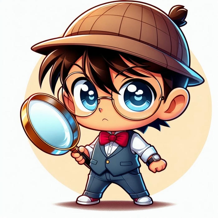 hình conan chibi siêu dễ mến