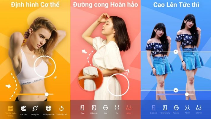 Top 11 app bóp eo, chỉnh chân dài, dáng đẹp trên điện thoại