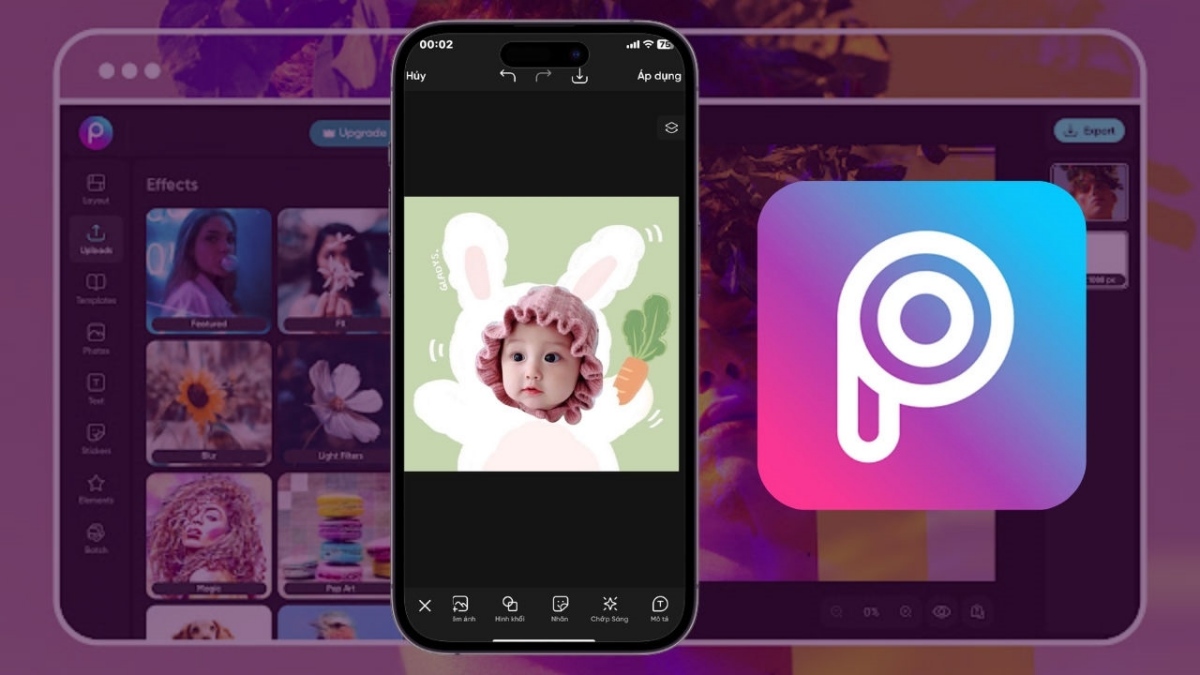 PicsArt - app bóp eo thon