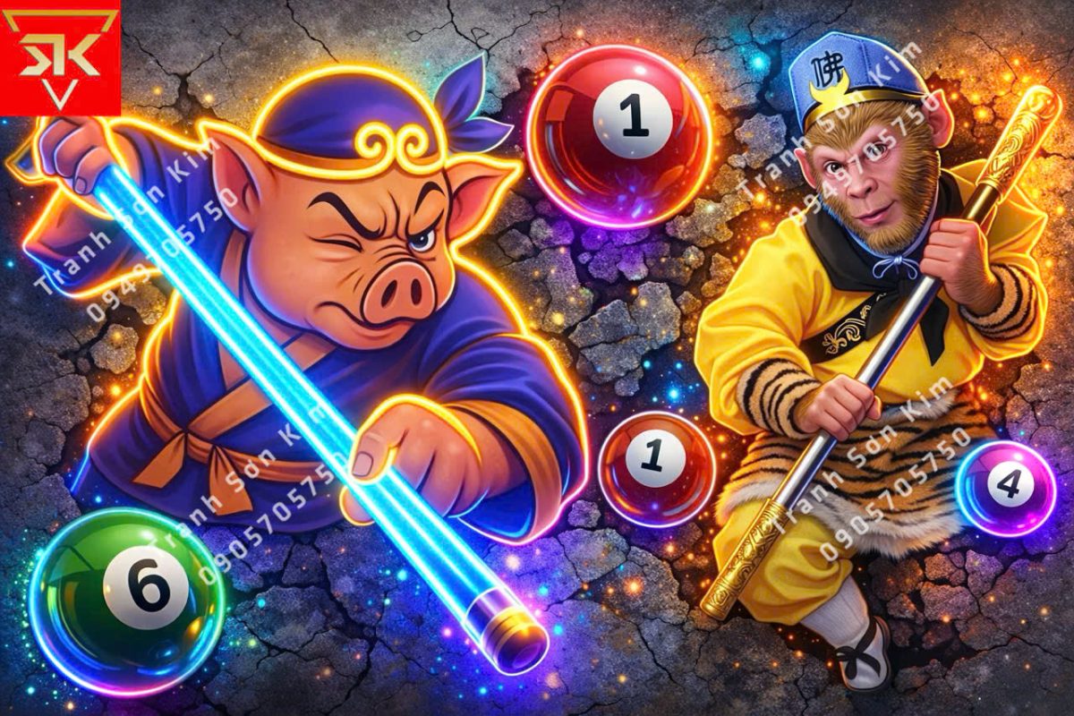 Bộ Tranh 3D Bida Hoạt Hình Sưu Tầm Đẹp - Hiện Đại Tại Sơn Kim