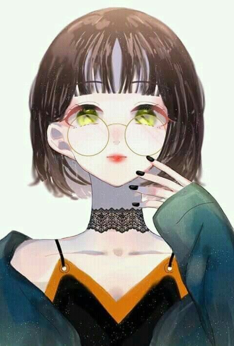 Ảnh anime cô gái đeo kính