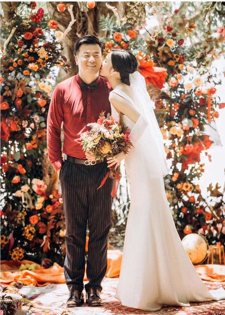 hình ảnh cô dâu mặc váy cưới