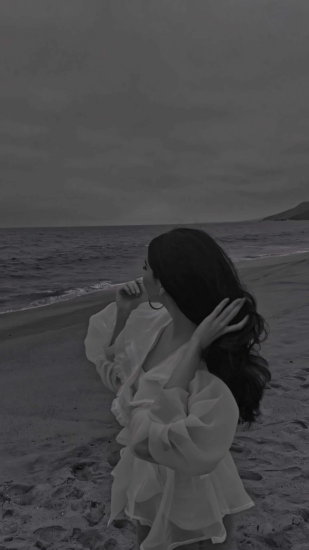 co gai vay trang cham toc buon man mac 1920px 1080px full hd